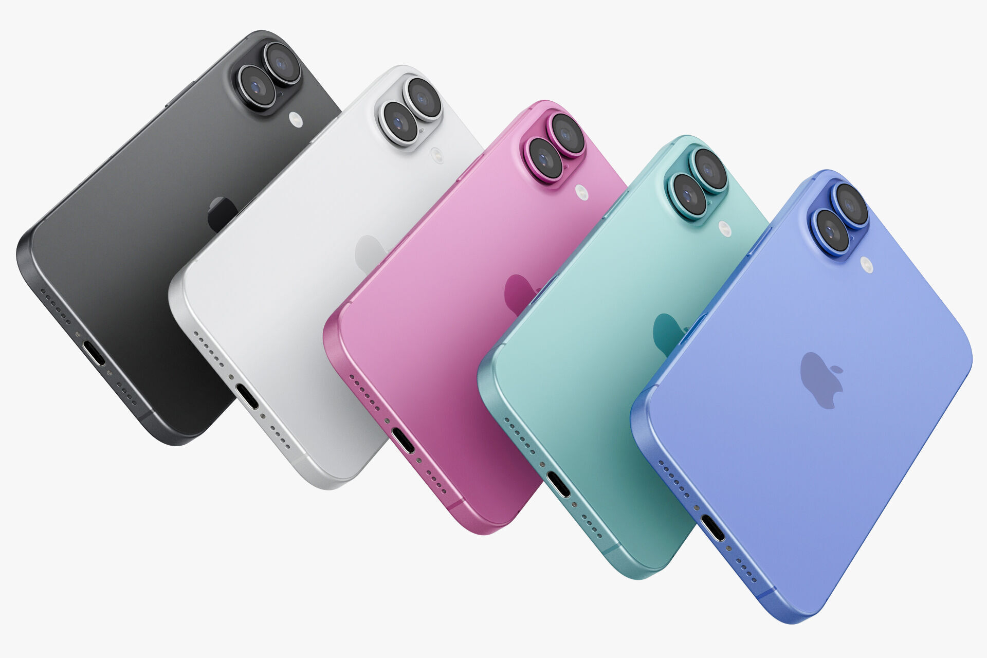 Apple iPhone 16 Collection All colors 3D model_45