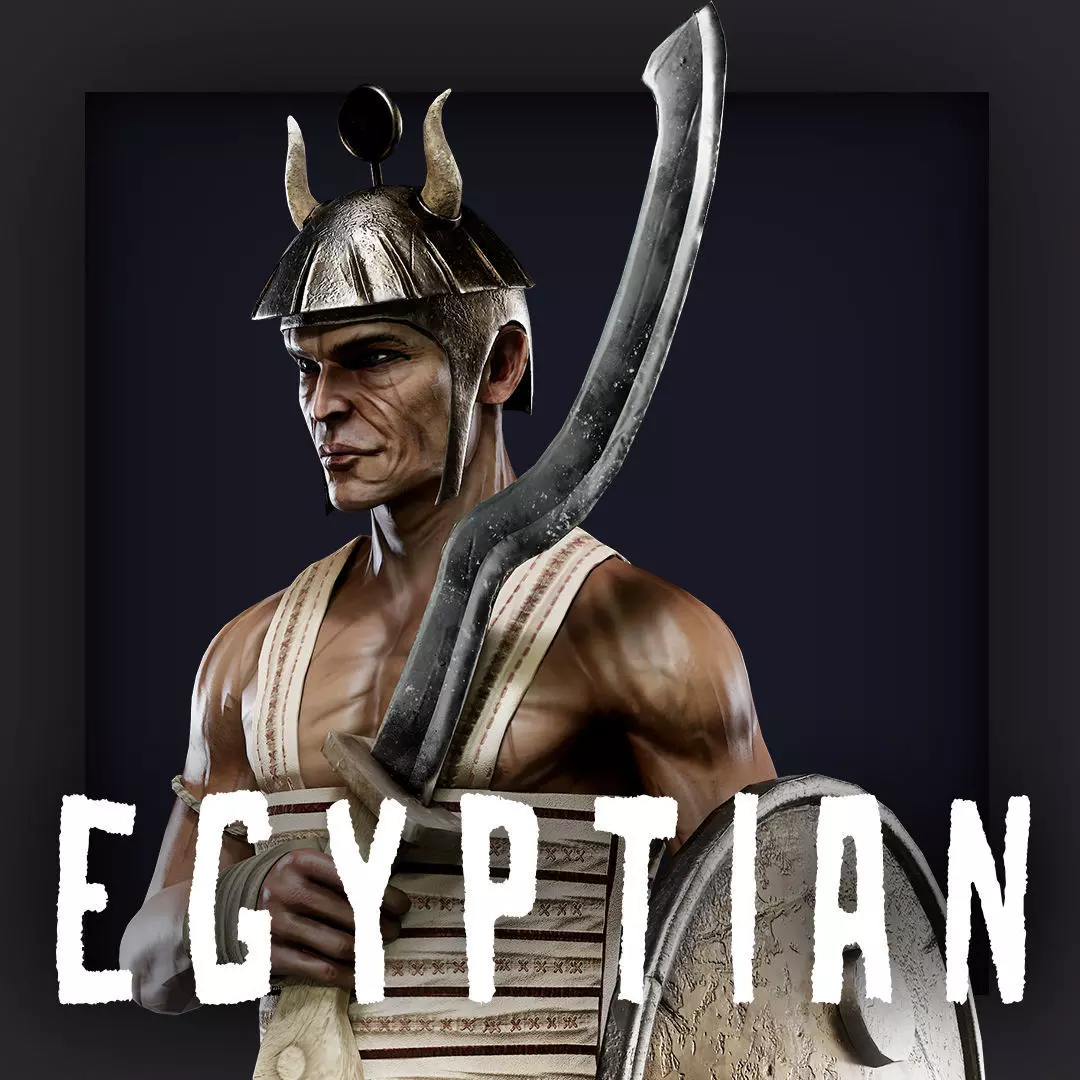 EGYPTIAN 1 Low-poly 3D model_0