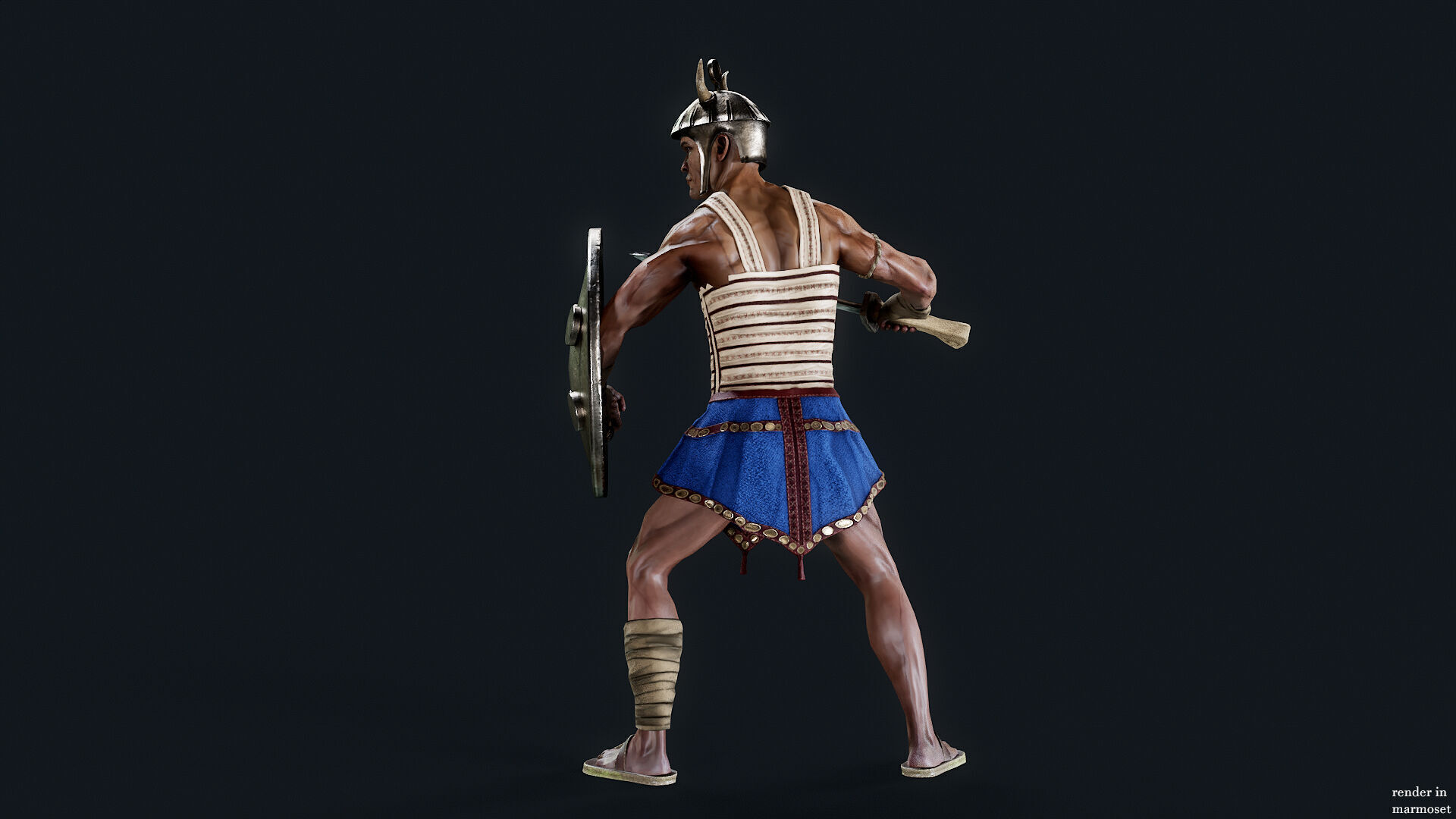 EGYPTIAN 1 Low-poly 3D model_5
