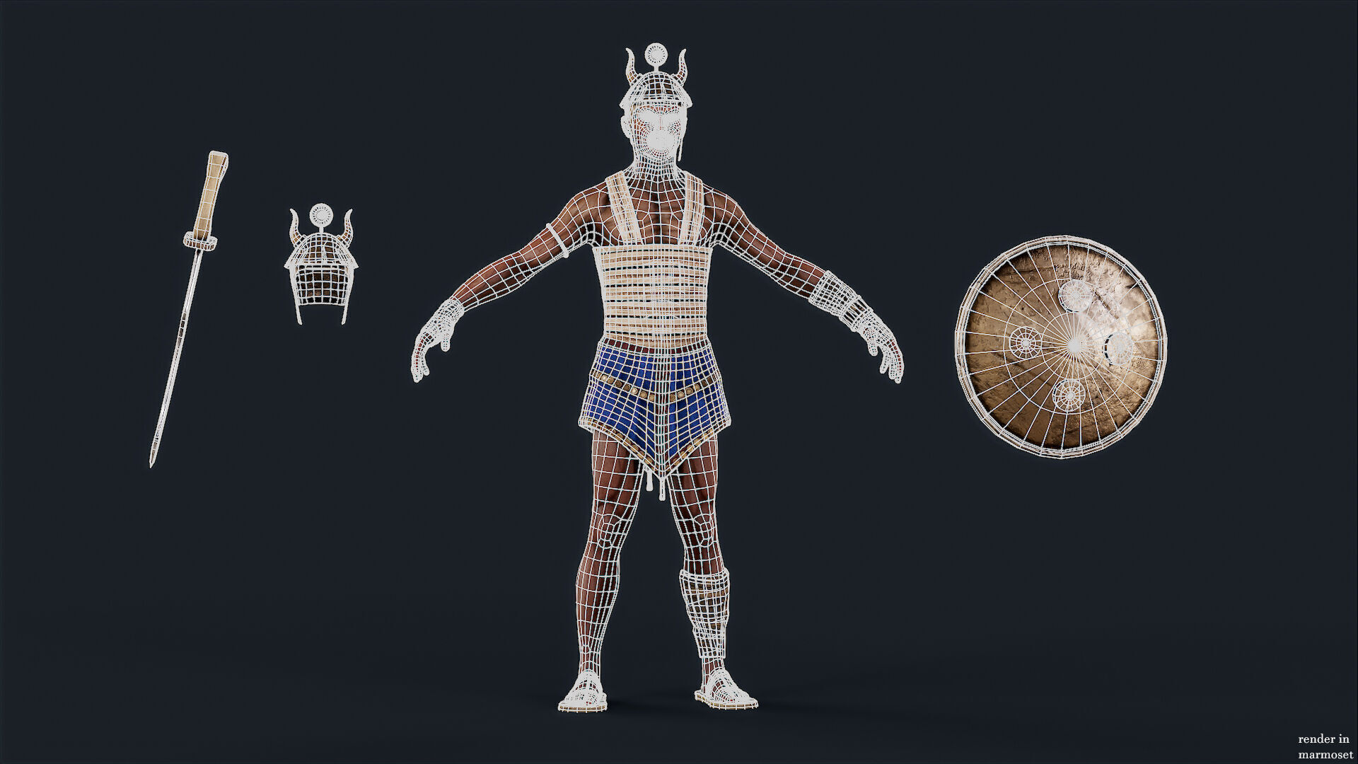 EGYPTIAN 1 Low-poly 3D model_11