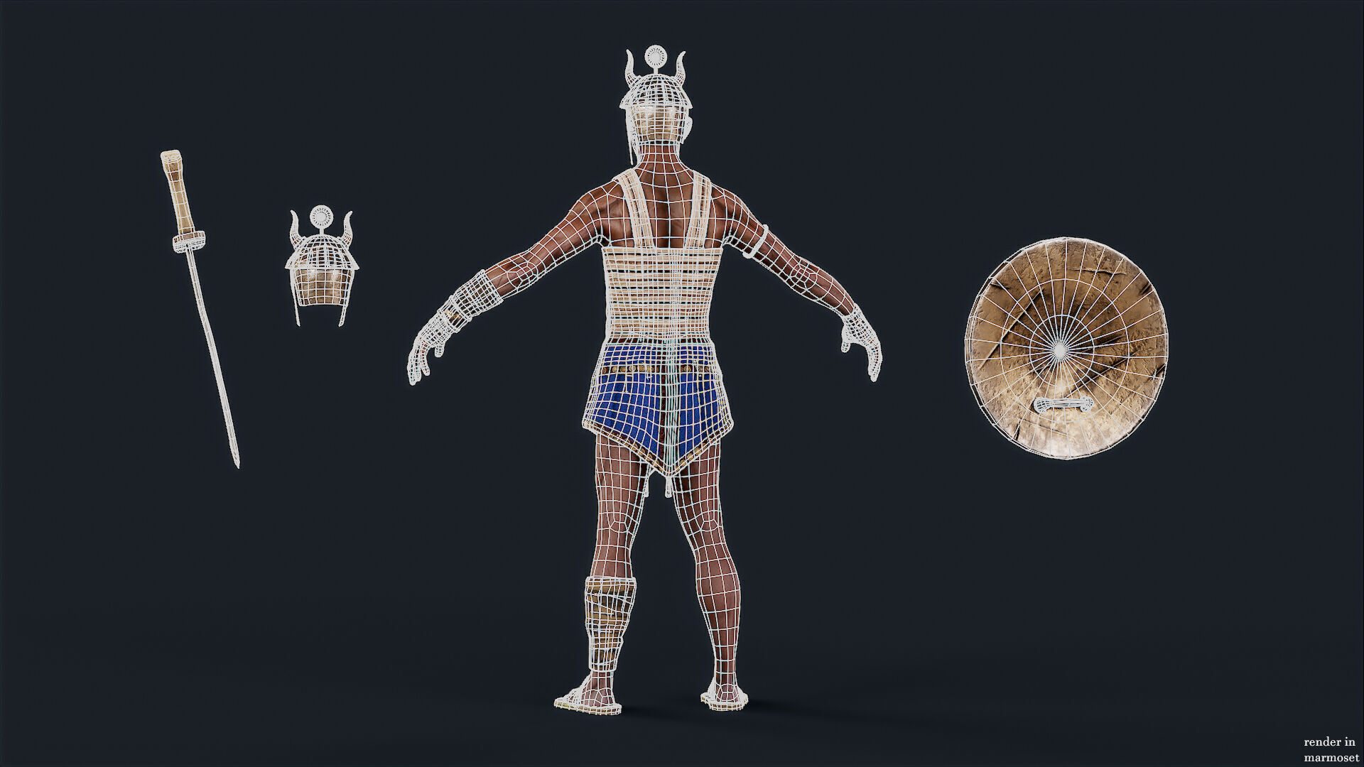 EGYPTIAN 1 Low-poly 3D model_13