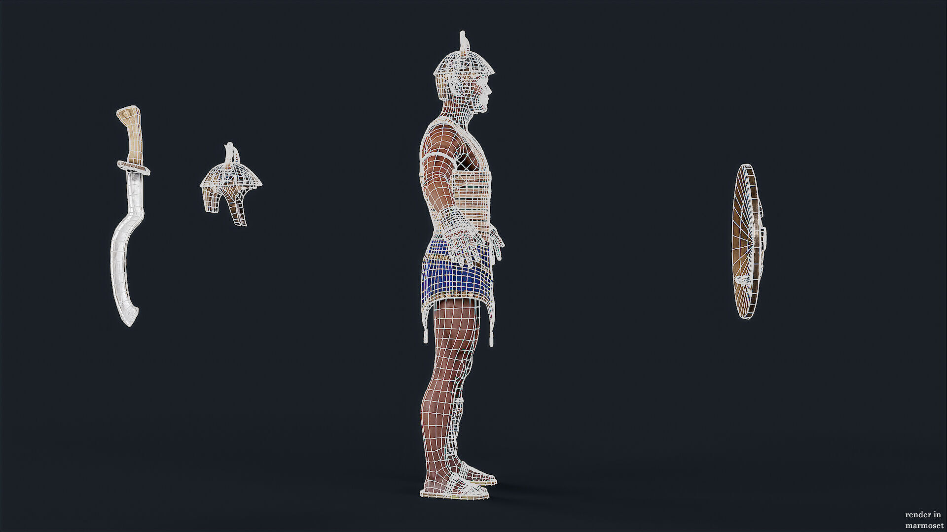 EGYPTIAN 1 Low-poly 3D model_10