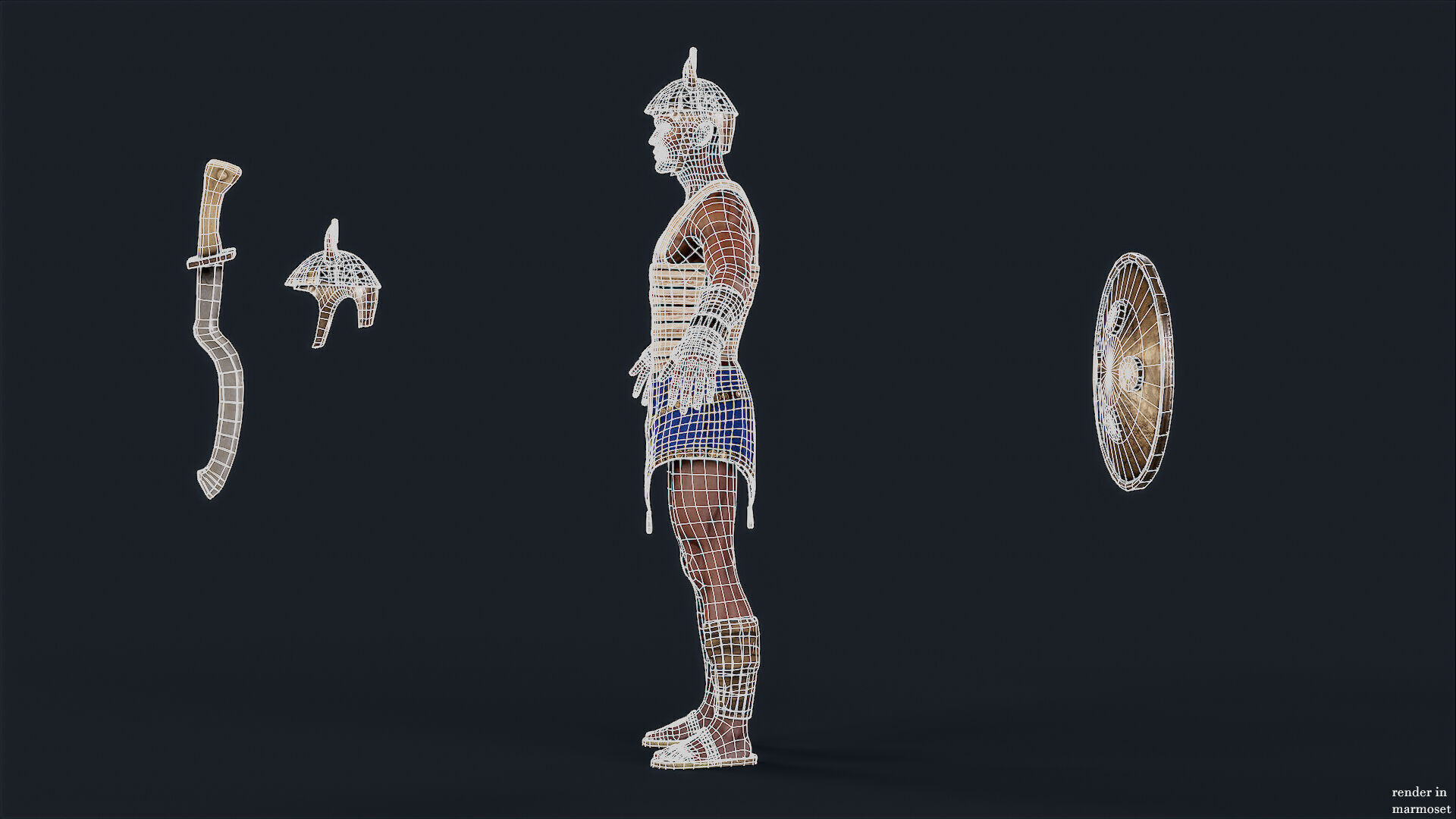 EGYPTIAN 1 Low-poly 3D model_12