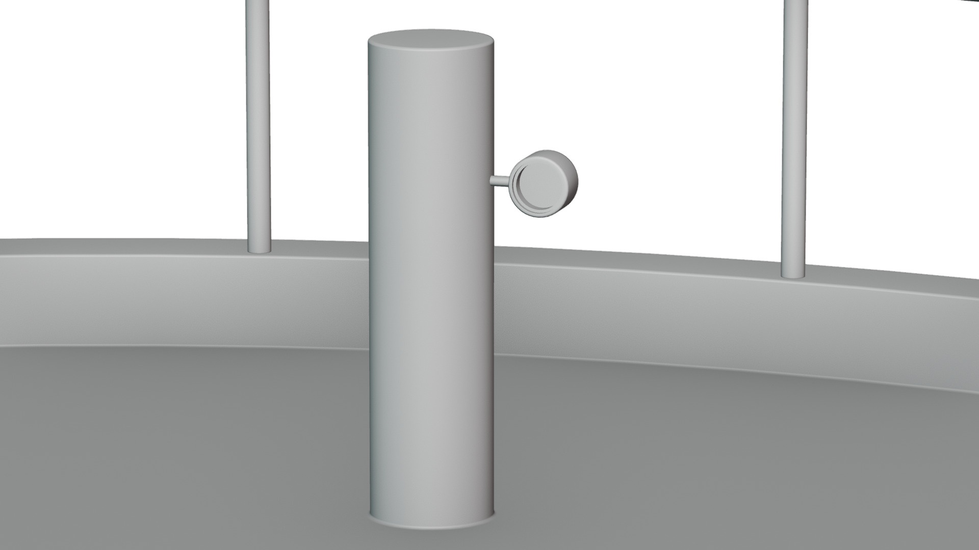 Factory huge Oil Storage tank Free 3D model_3