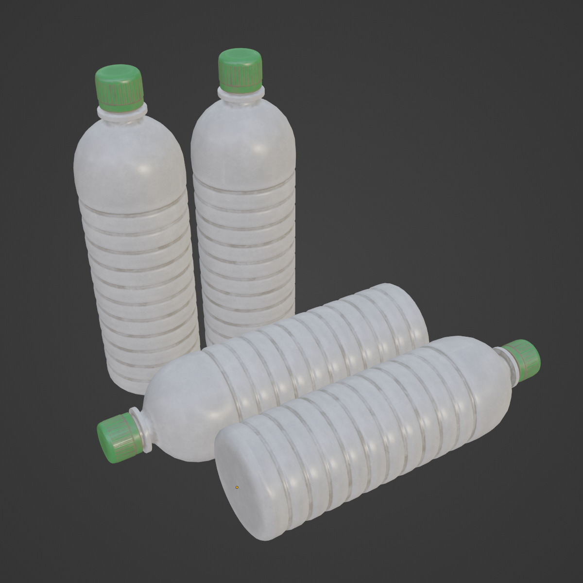 Plastic Bottle 02 Low-poly 3D model_6