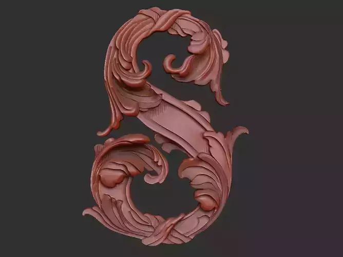 Letters S for jewelry and decoration