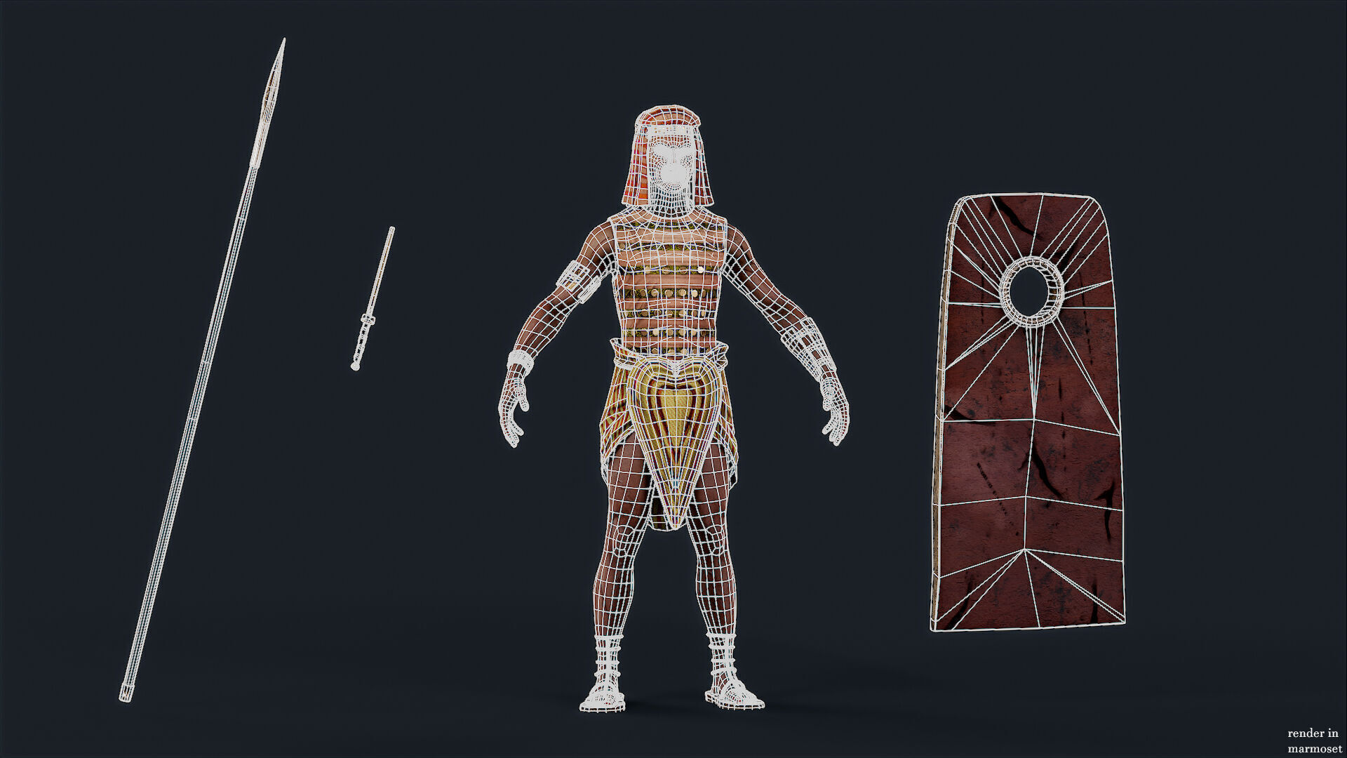 EGYPTIAN 5 Low-poly 3D model_14