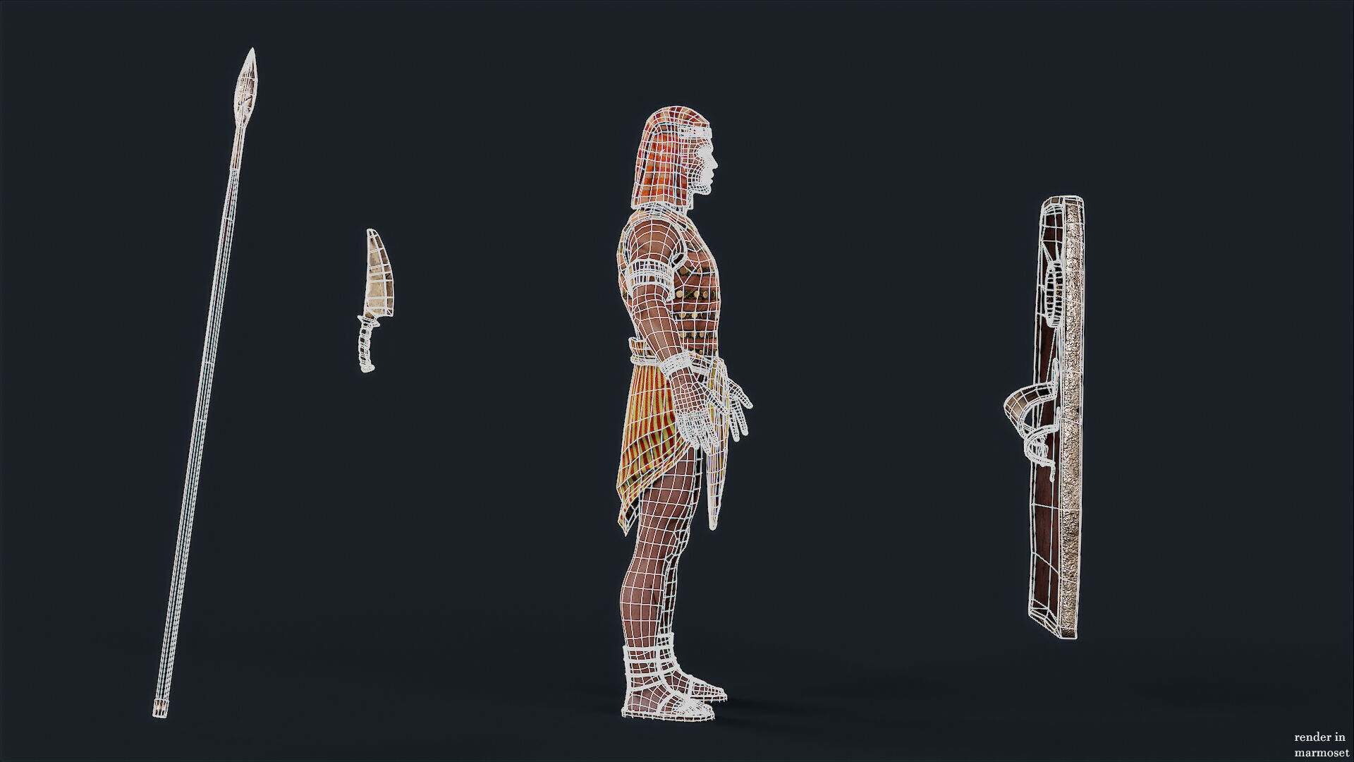 EGYPTIAN 5 Low-poly 3D model_15