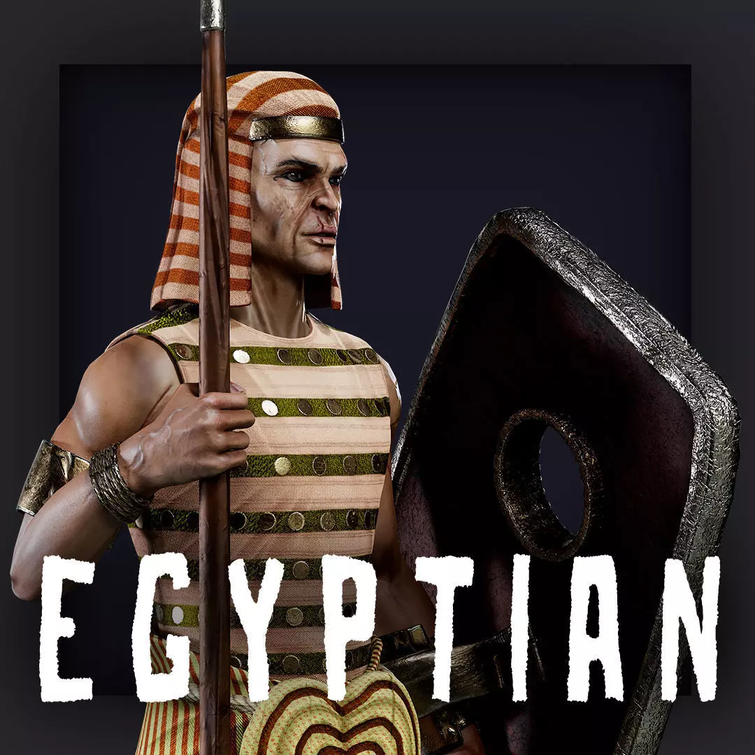 EGYPTIAN 5 Low-poly 3D model_0