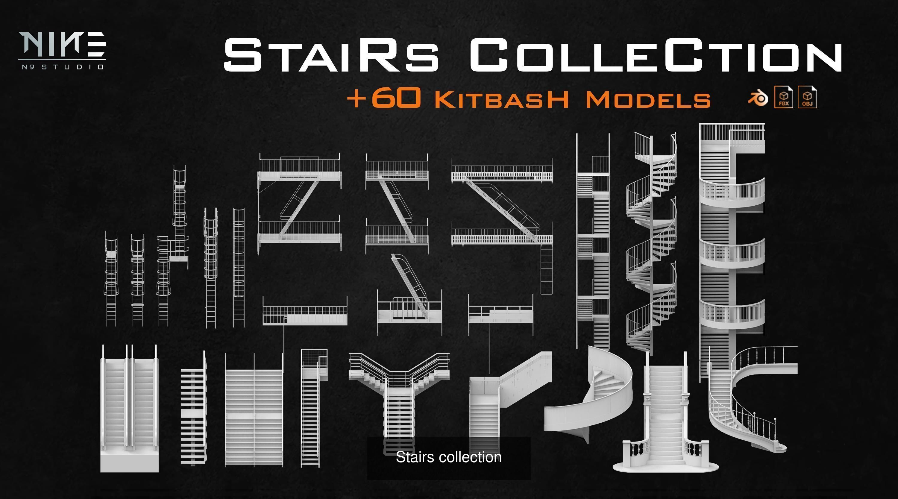 Kitbash Models 3D Model Collection_6