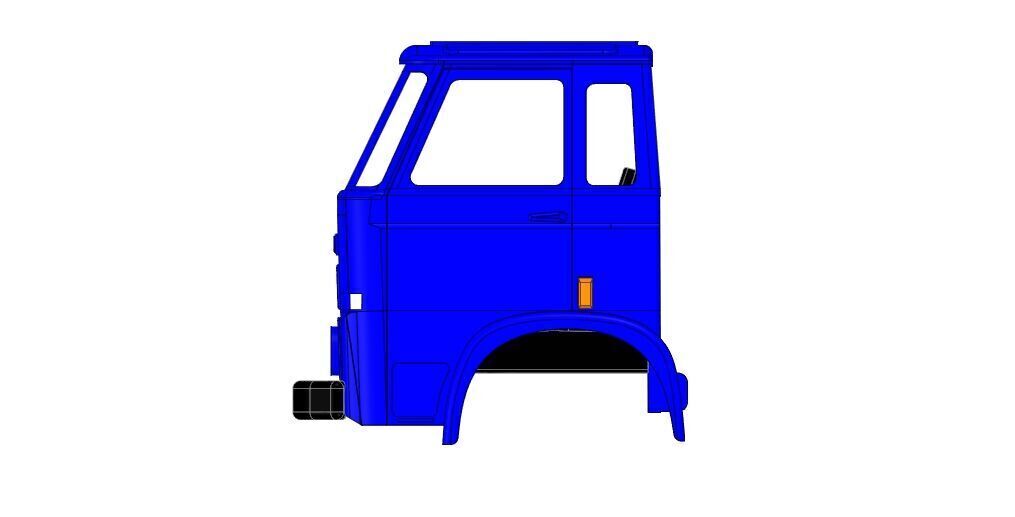 Alternative Star 28 cab for the WPL together with the interior  3D print model_6