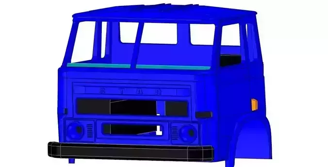 Alternative Star 28 cab for the WPL together with the interior  3D print model