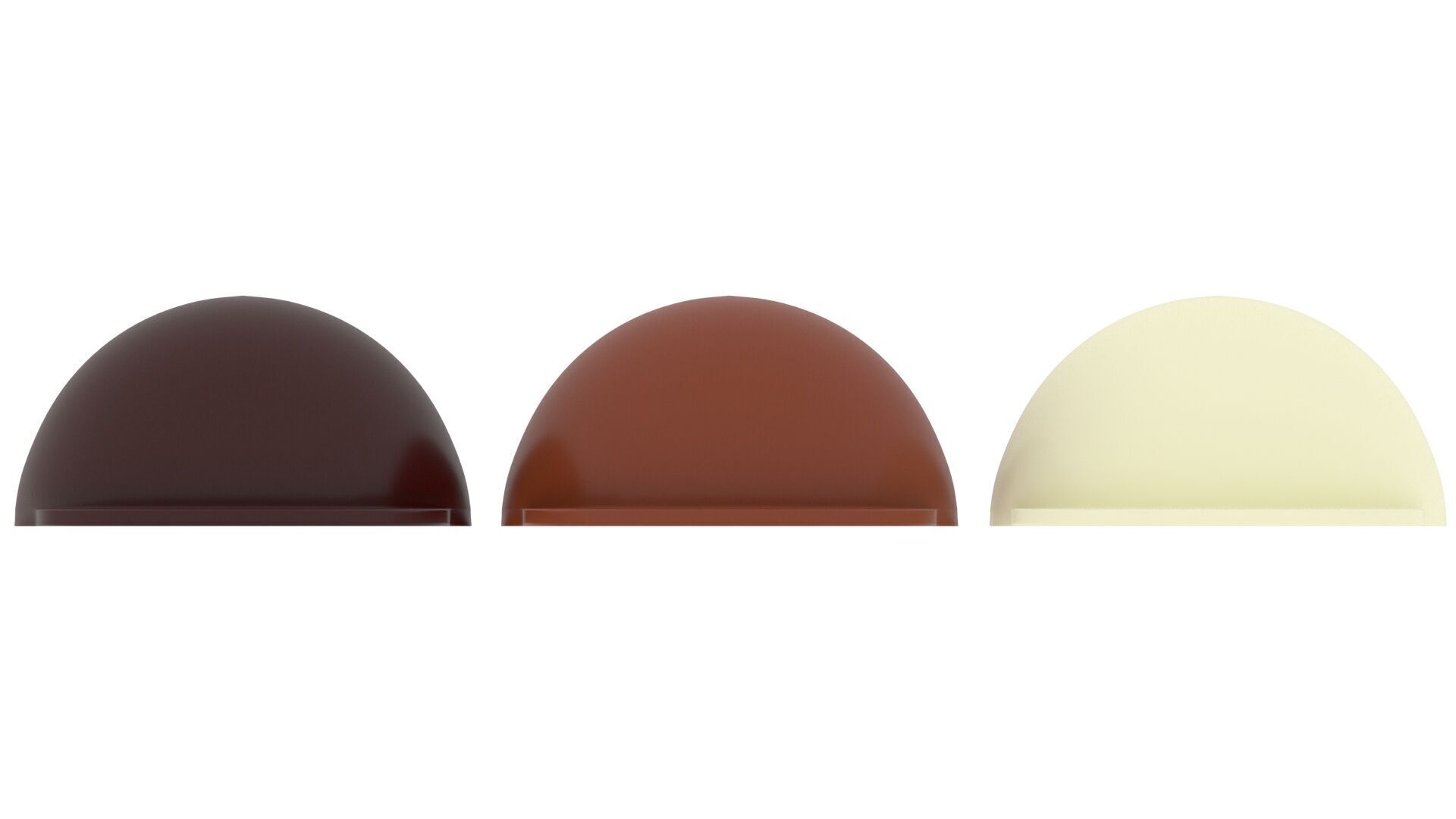 Chocolate Lego Caps Set 3D model_7