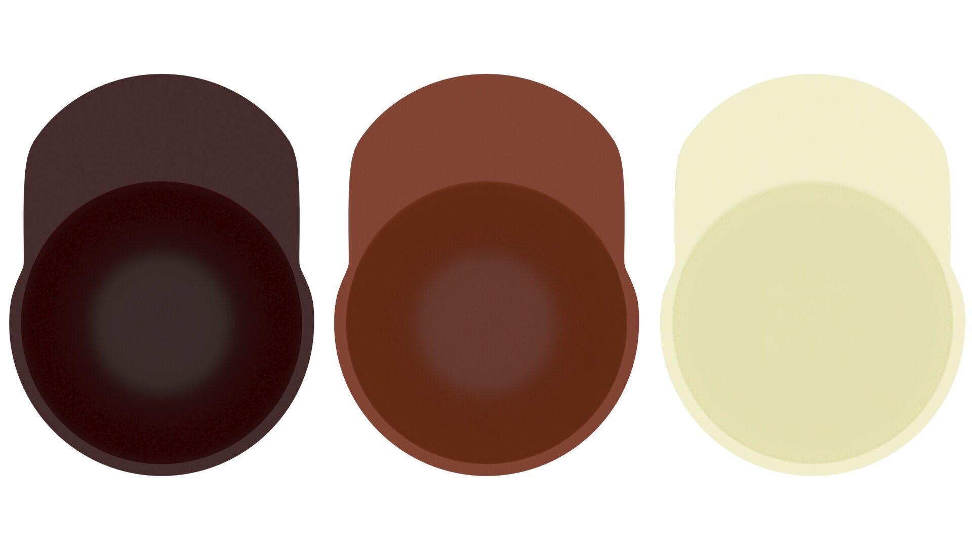 Chocolate Lego Caps Set 3D model_9