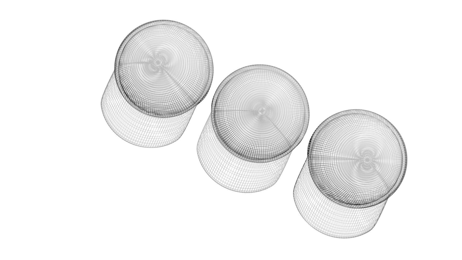 Chocolate Lego Caps Set 3D model_13