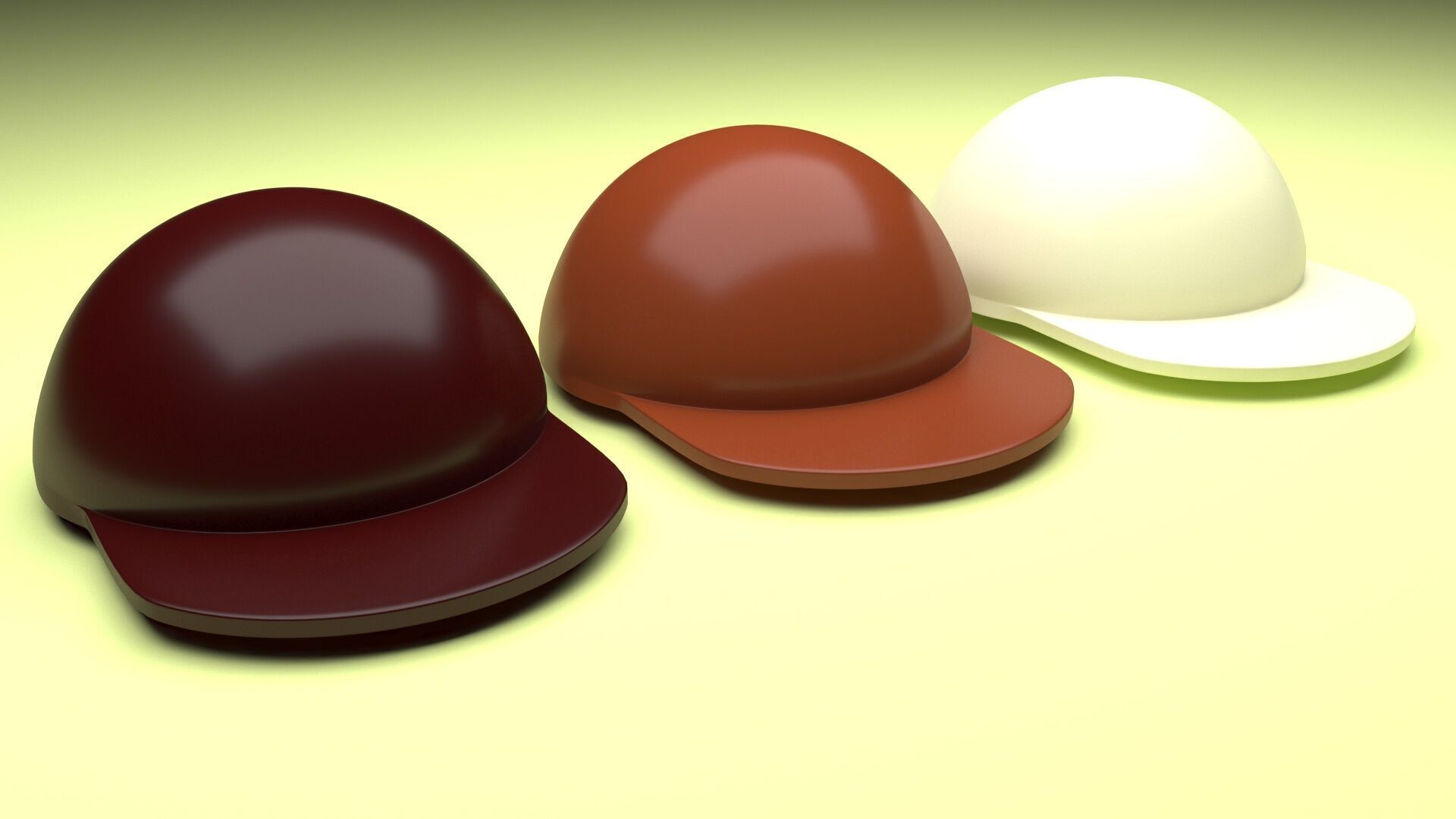 Chocolate Lego Caps Set 3D model_24