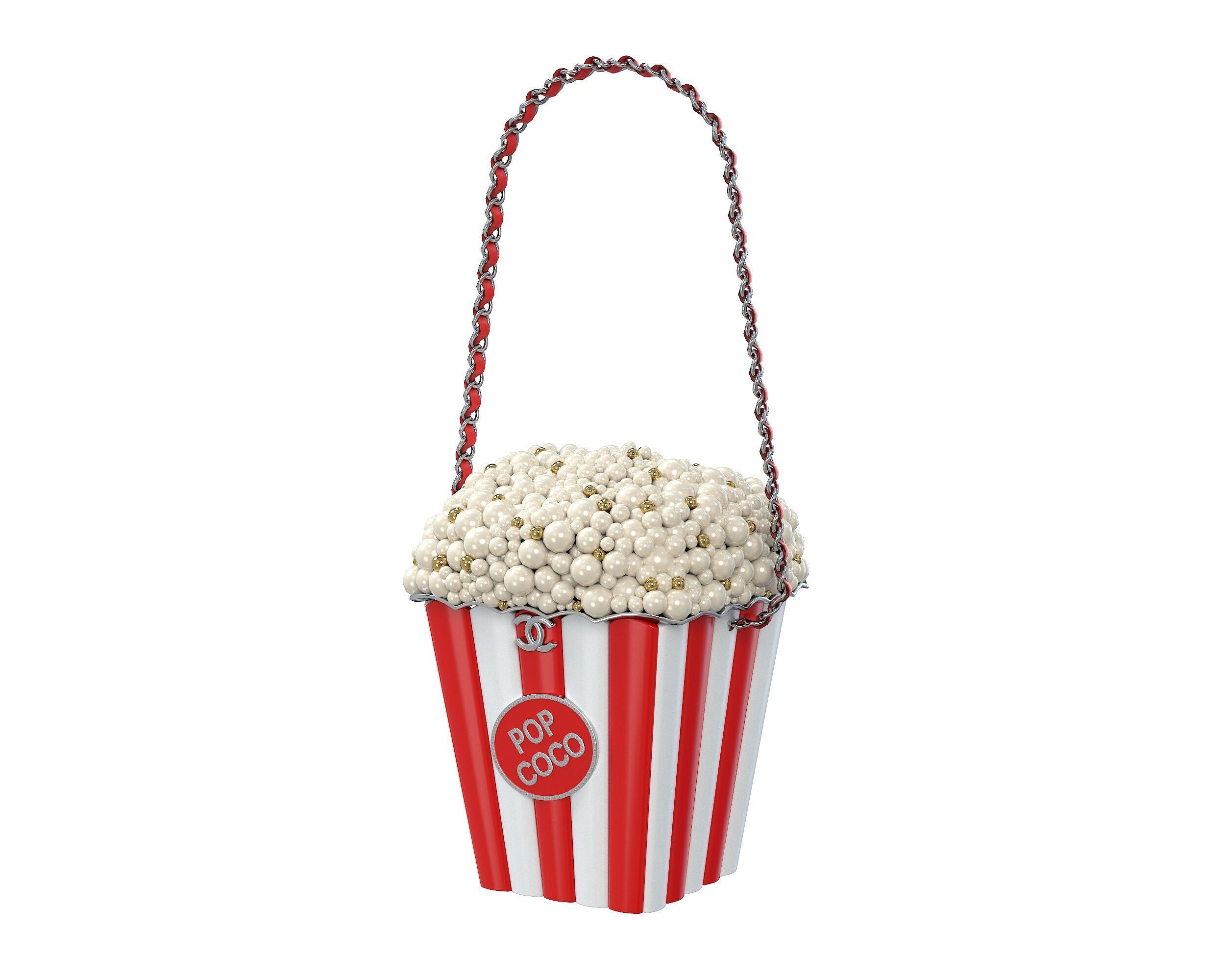 Pop Coco Bag Low-poly 3D model_4