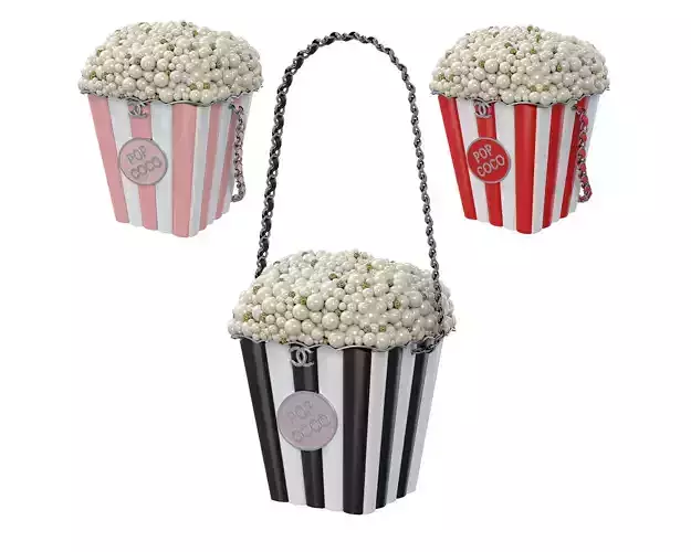 Pop Coco Bag Low-poly 3D model