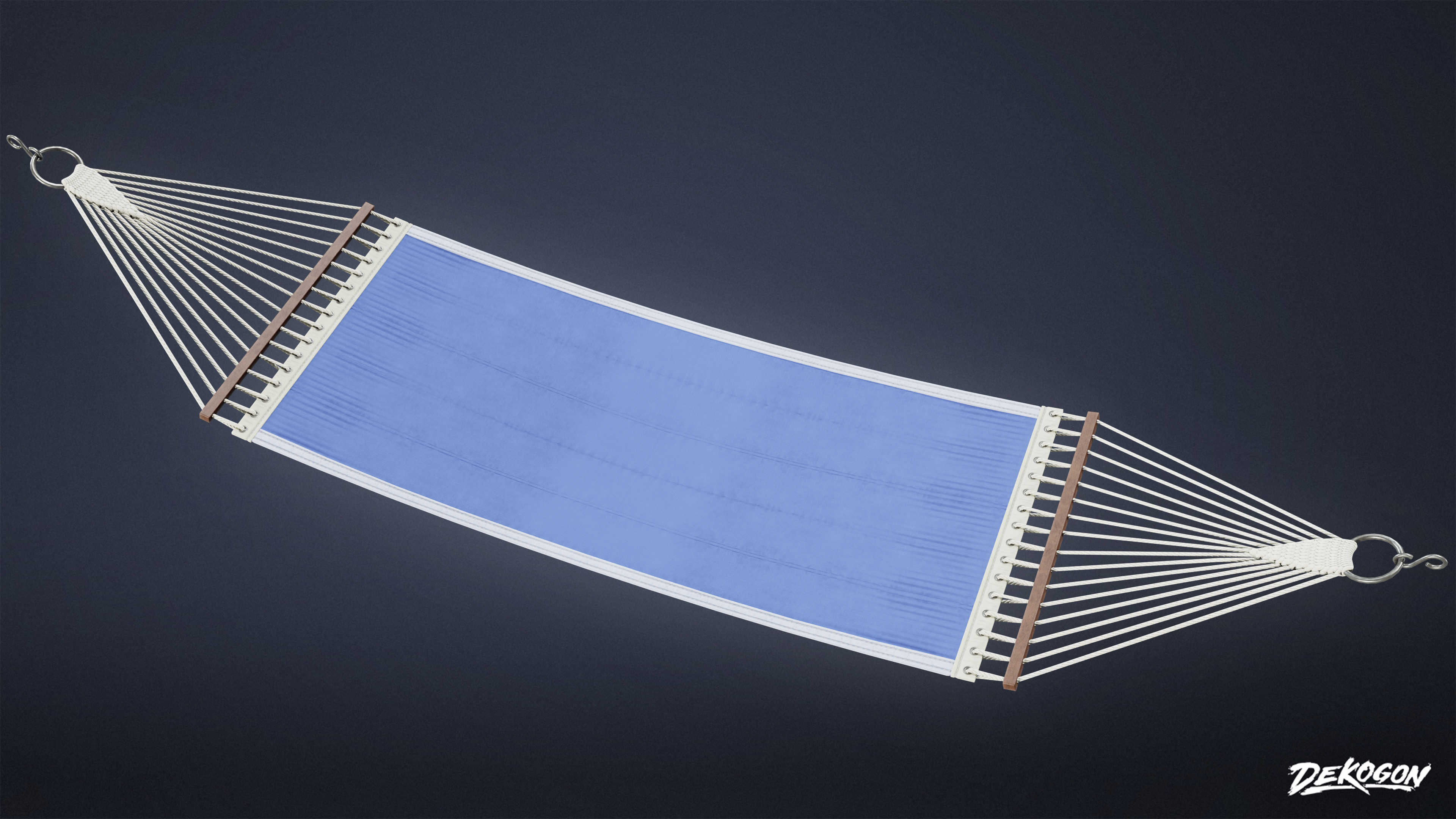 CAMPING - Hammock 01 - LOW POLY Low-poly 3D model_1