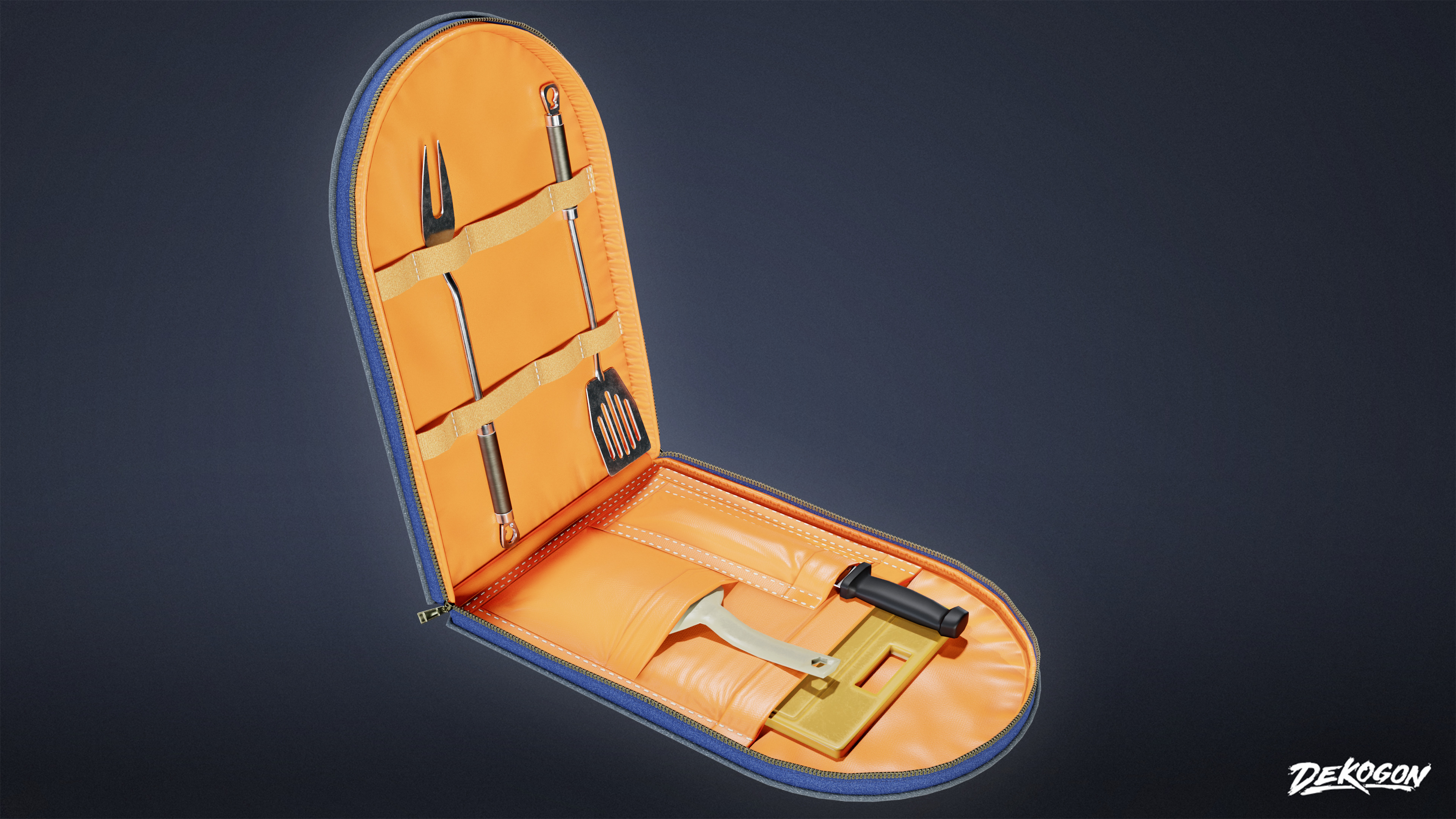 CAMPING - Utensils Kit 01 - LOW POLY Low-poly 3D model_6