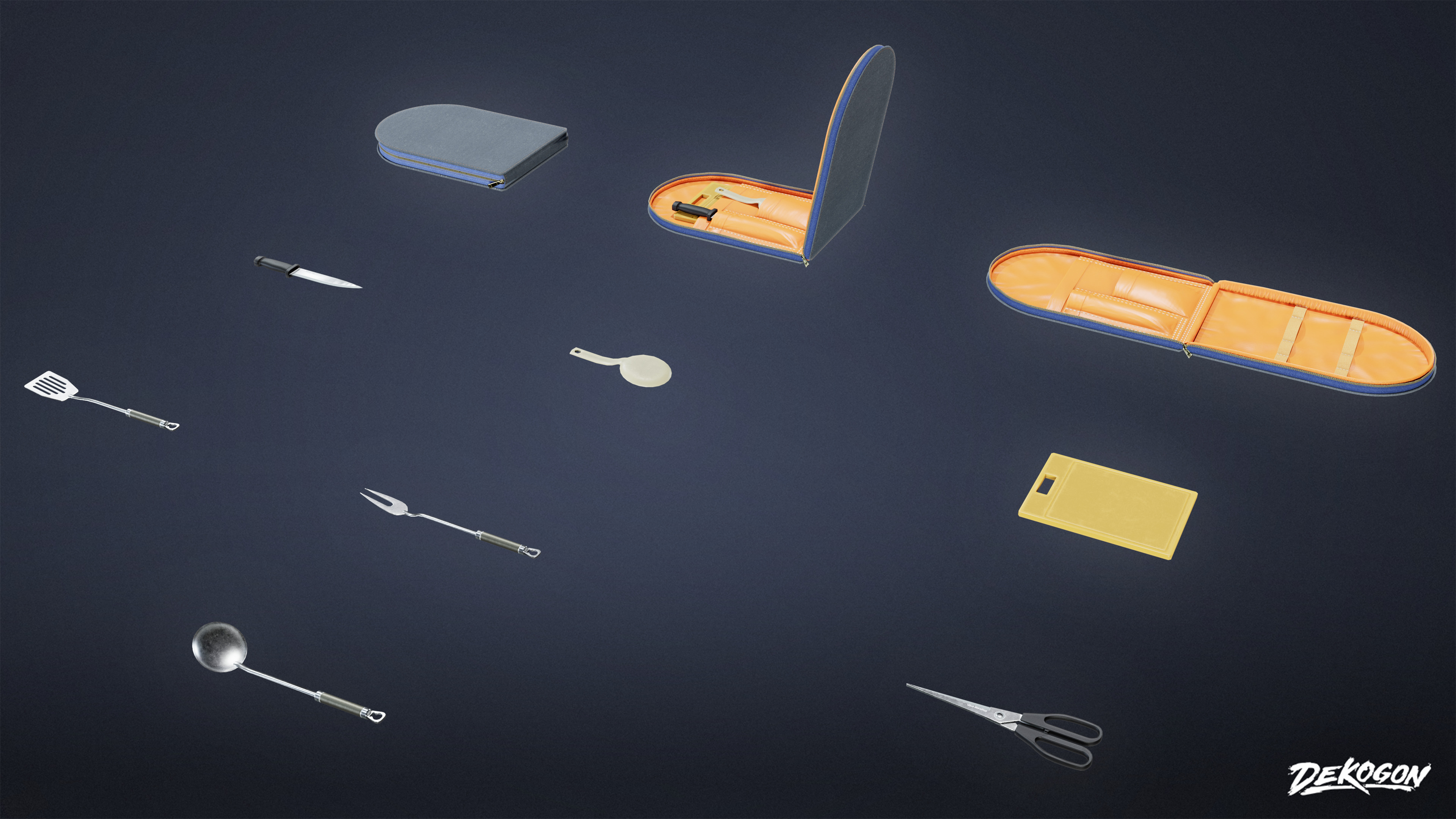 CAMPING - Utensils Kit 01 - LOW POLY Low-poly 3D model_2