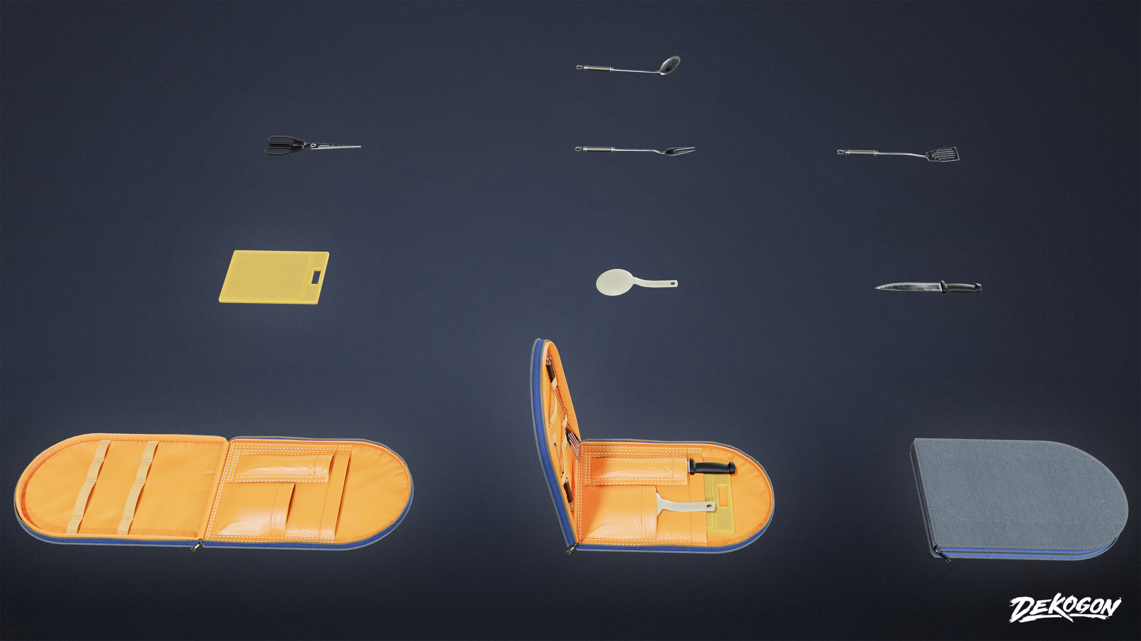 CAMPING - Utensils Kit 01 - LOW POLY Low-poly 3D model_1