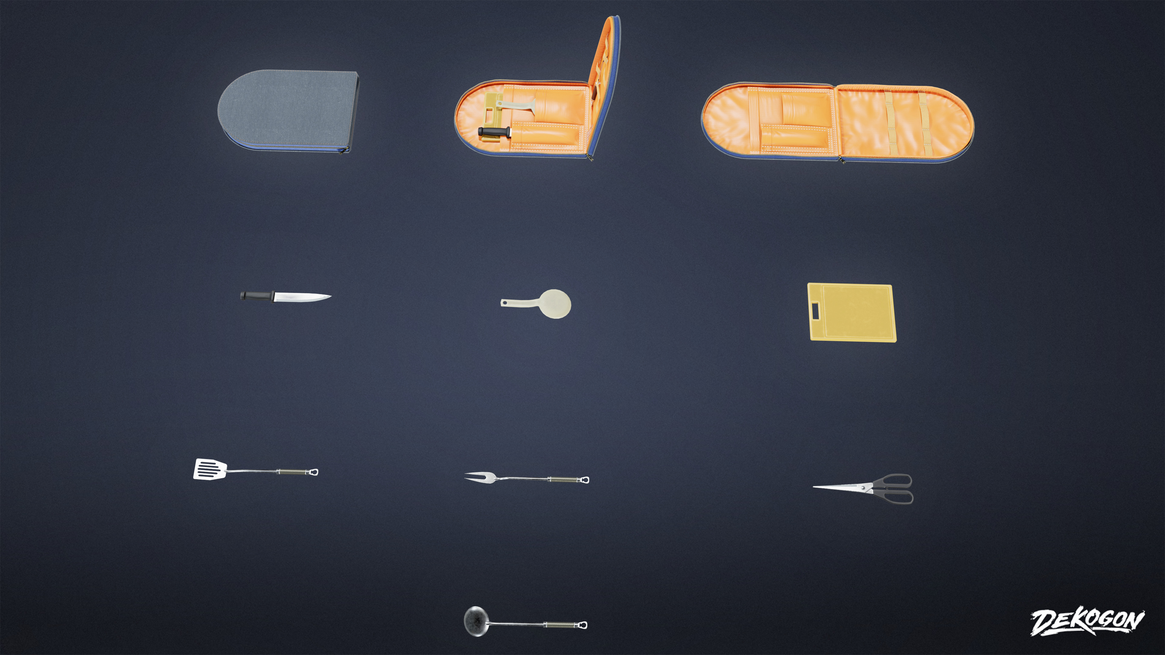 CAMPING - Utensils Kit 01 - LOW POLY Low-poly 3D model_3