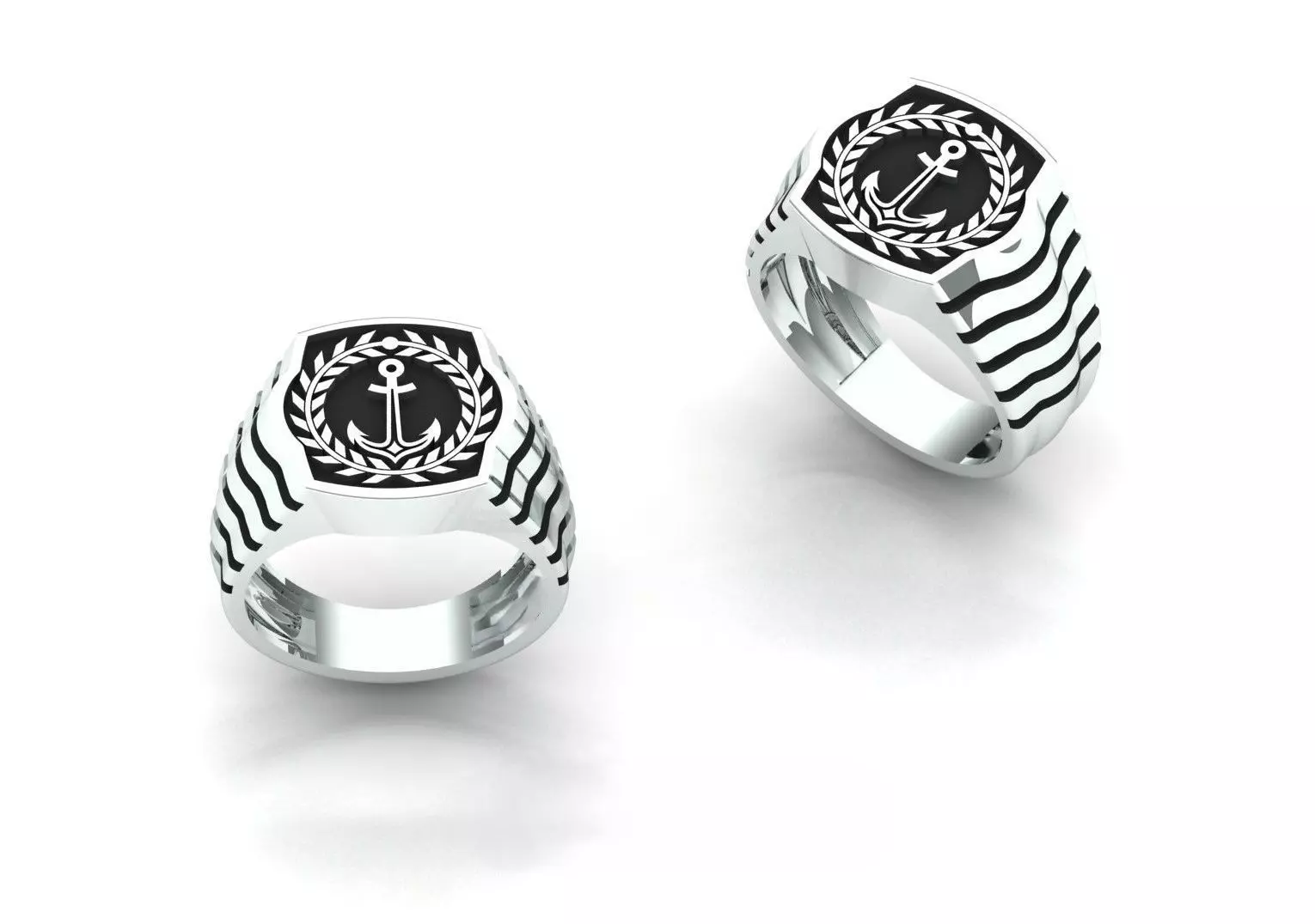 Sailor Men s ring 3D print model