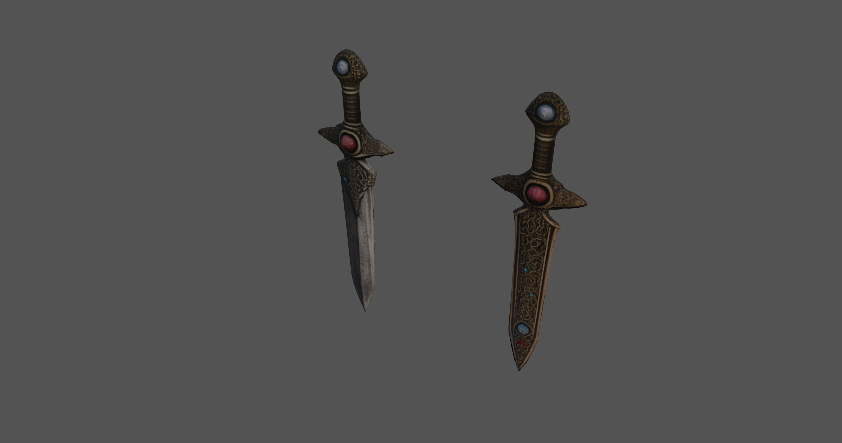 Twin Ceremonial Daggers 3D model_5