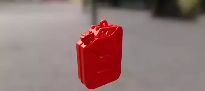 20 liter gasoline fuel canister keychain - pendant - earring 3D print model