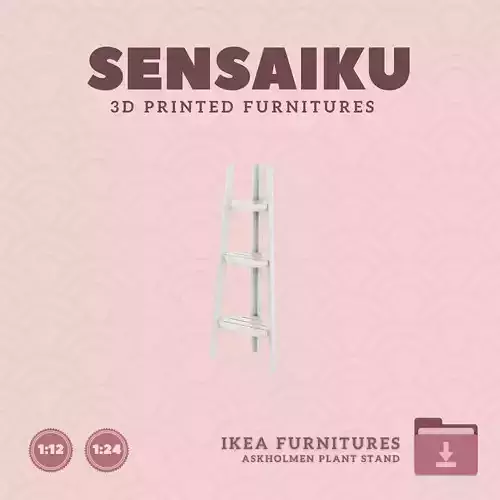 ASKHOLMEN Plant Stand for Mini Dollhouse IKEA 3D Print