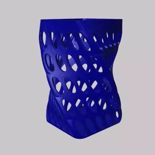 Pencil Holder Twisted Pencil Holes Free 3D print model
