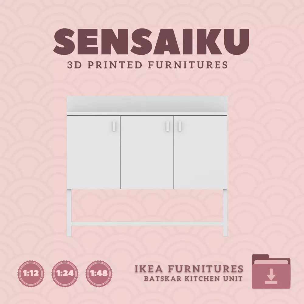 BATSKAR Outdoor Kitchen Island with Table IKEA 3D Print 3D print model