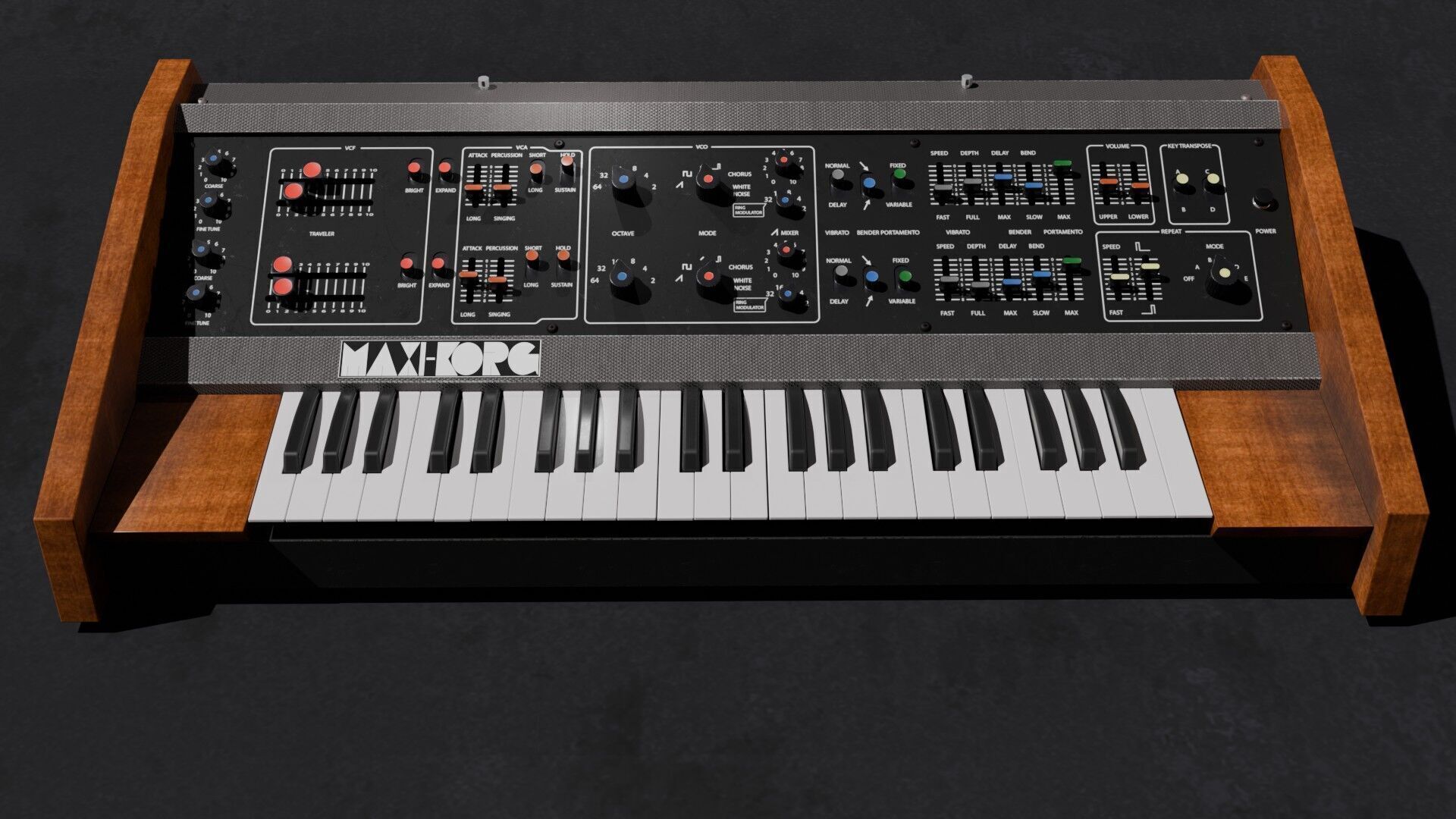 Synthesizer Korg Maxikorg 800 DV 3D model_1