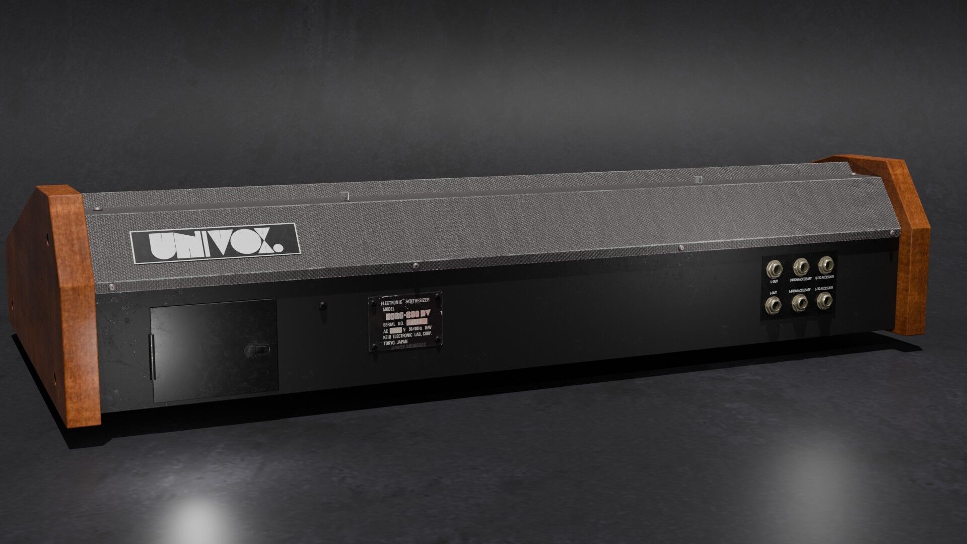 Synthesizer Korg Maxikorg 800 DV 3D model_4