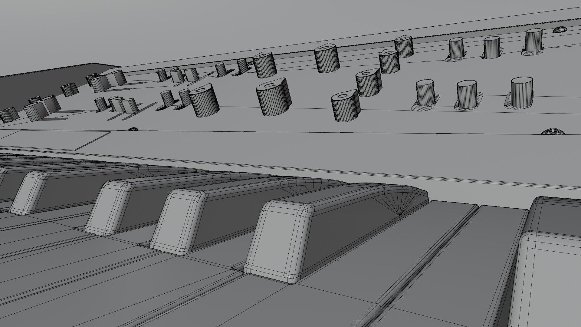 Synthesizer Korg Maxikorg 800 DV 3D model_10