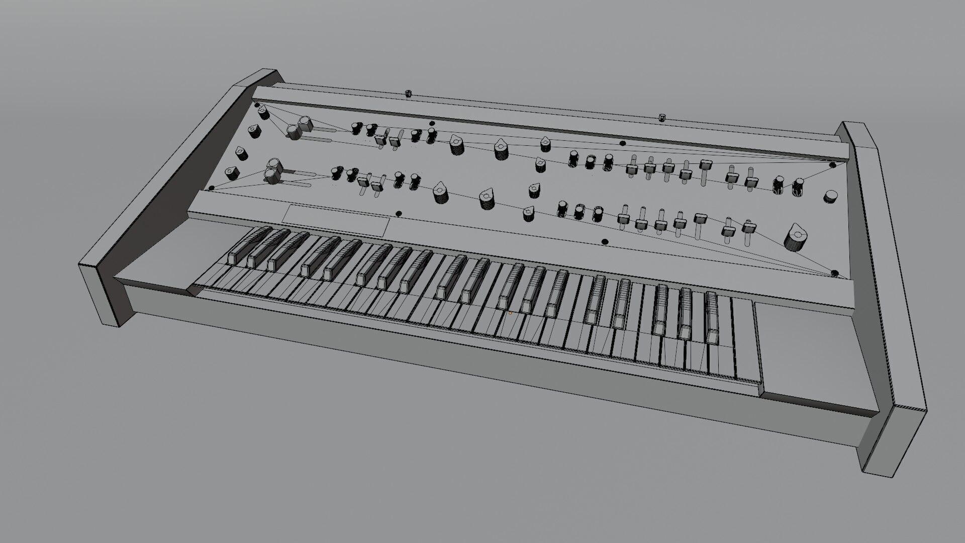 Synthesizer Korg Maxikorg 800 DV 3D model_7