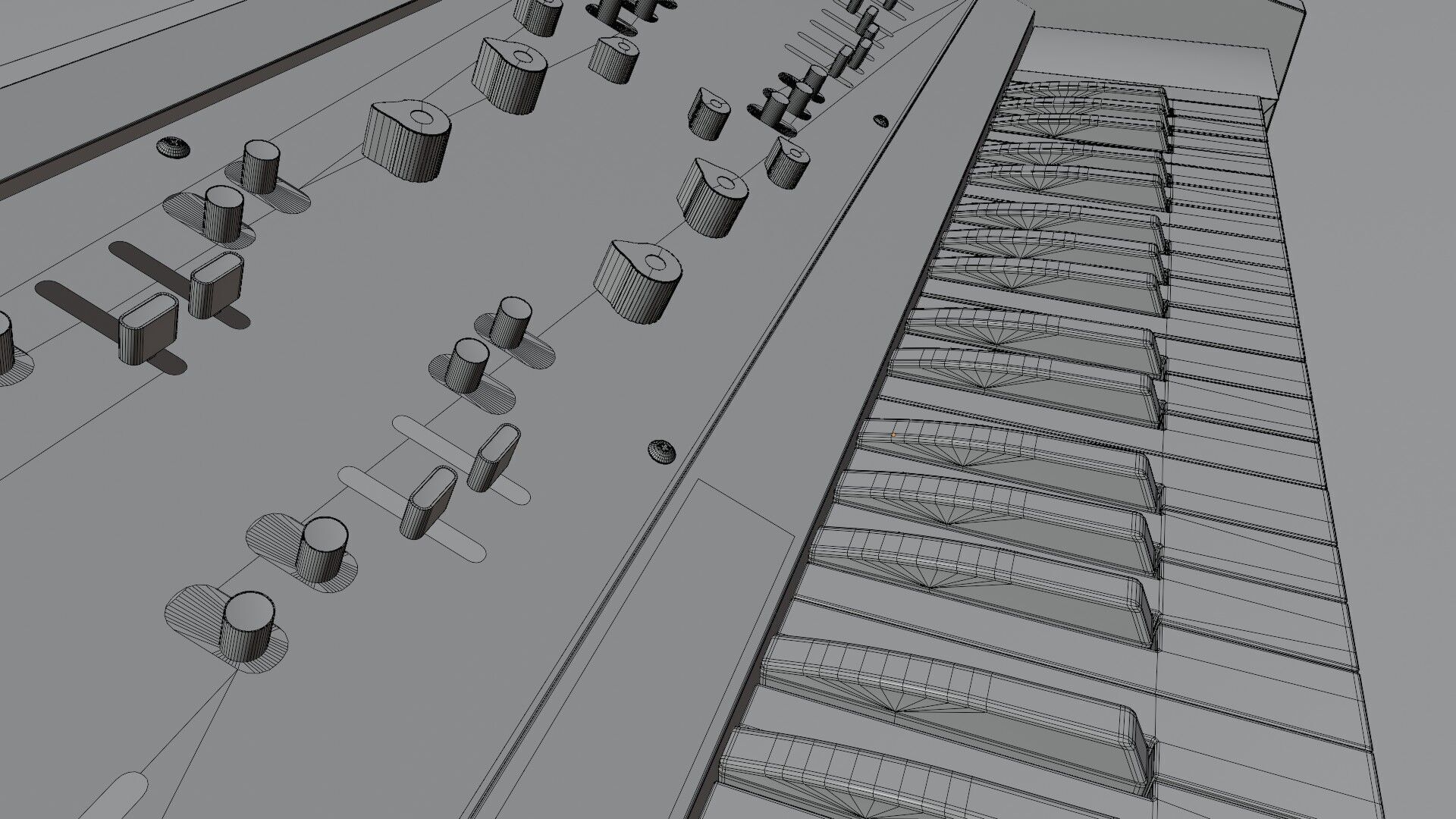 Synthesizer Korg Maxikorg 800 DV 3D model_9
