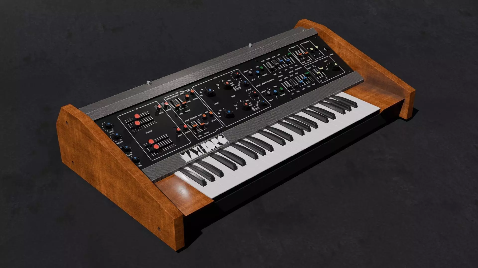 Synthesizer Korg Maxikorg 800 DV 3D model_0