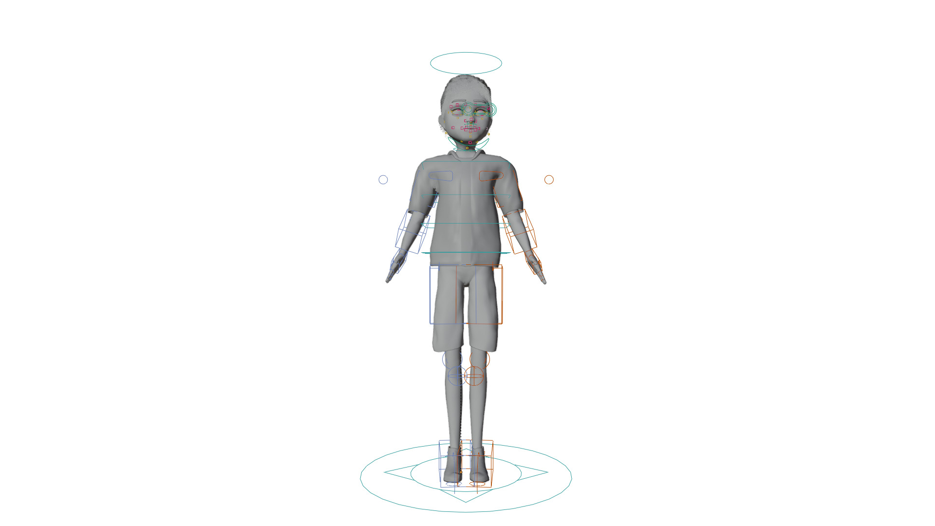 Cartoon Man Rigged model RealTime Male Low-poly 3D model_7