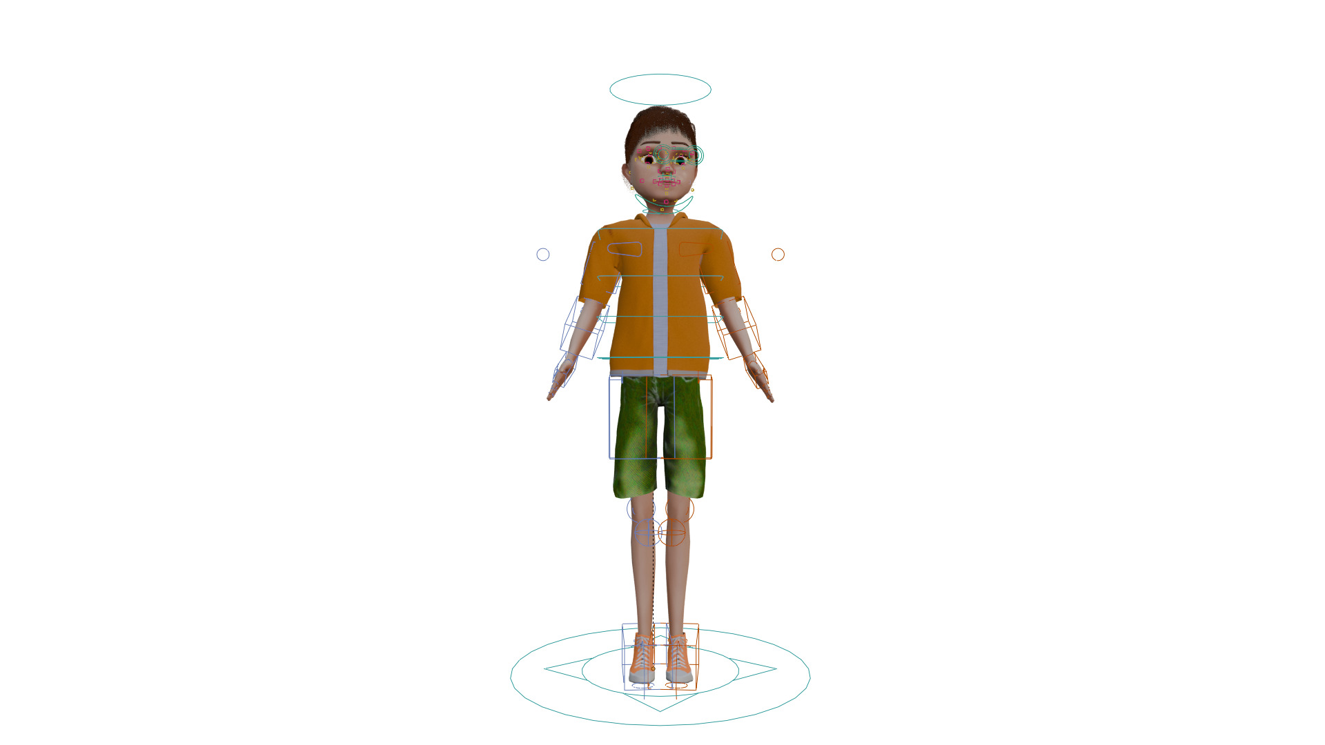 Cartoon Man Rigged model RealTime Male Low-poly 3D model_15