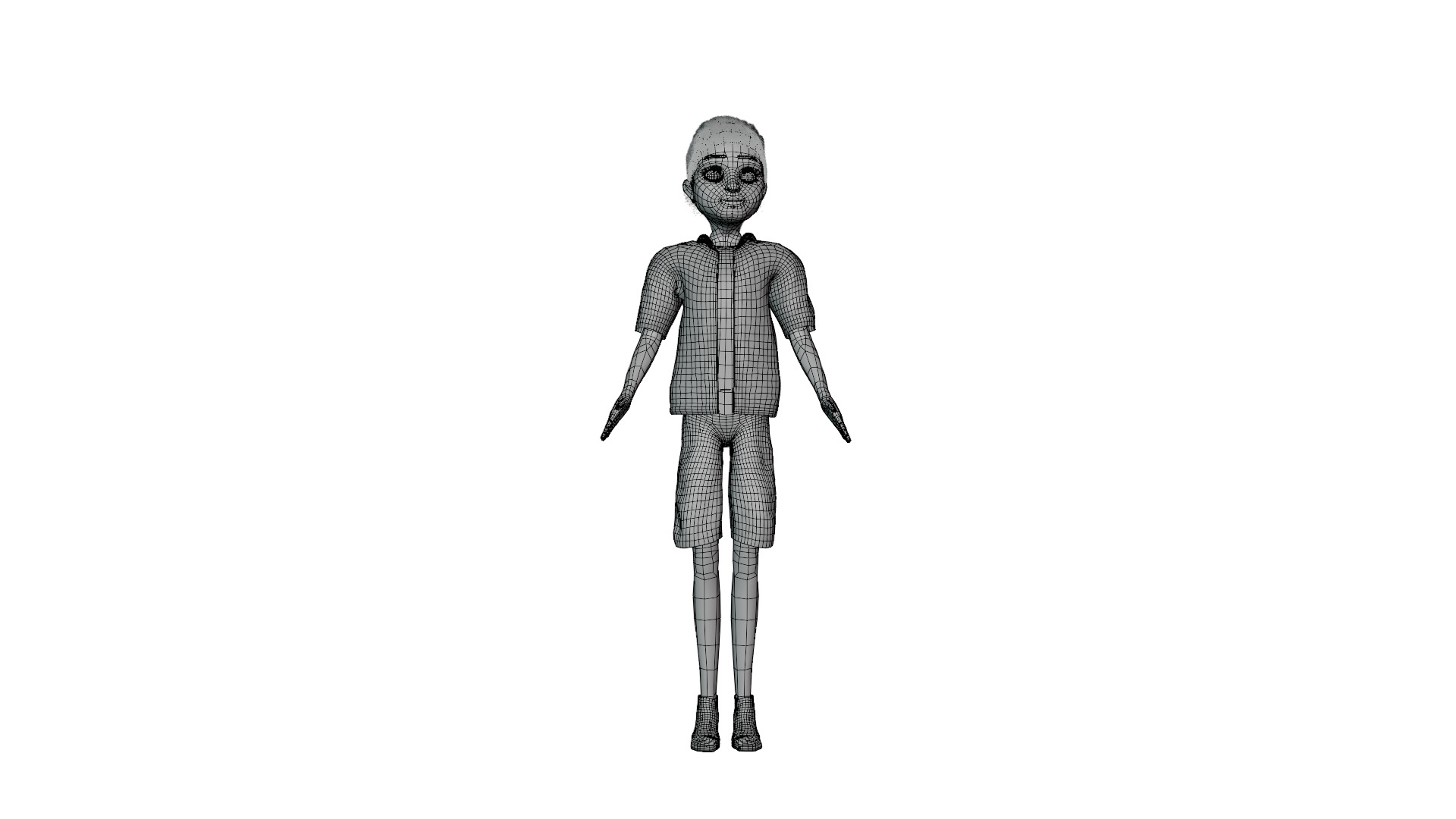 Cartoon Man Rigged model RealTime Male Low-poly 3D model_9