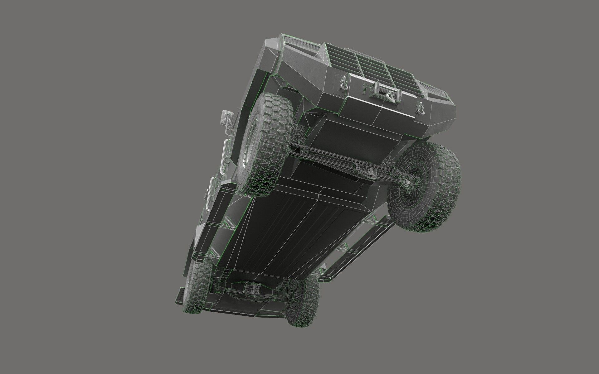 Roshel Senator APC  Low-poly 3D model_11