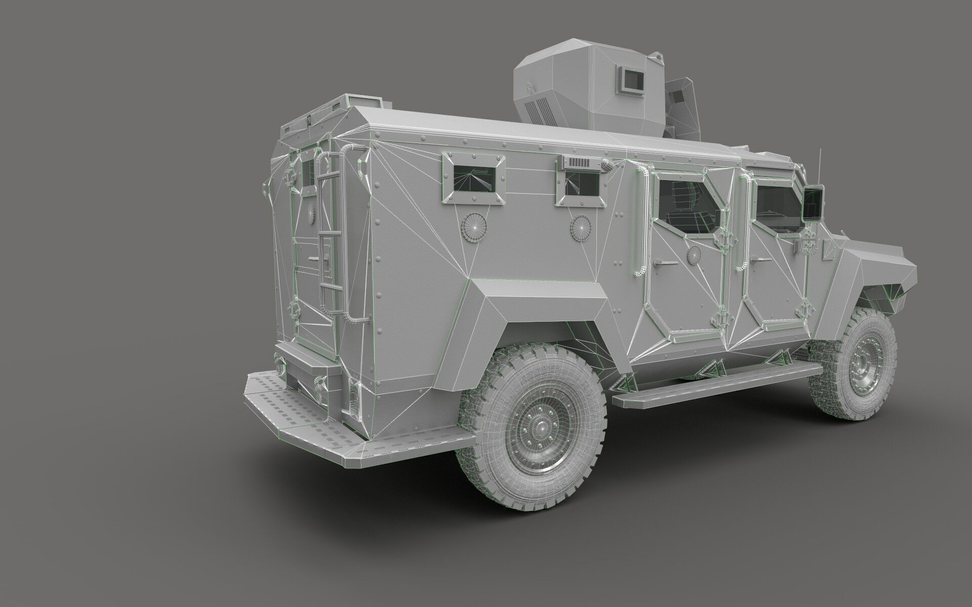 Roshel Senator APC  Low-poly 3D model_12