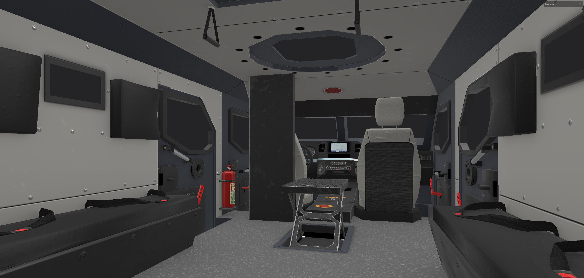 Roshel Senator APC  Low-poly 3D model_17