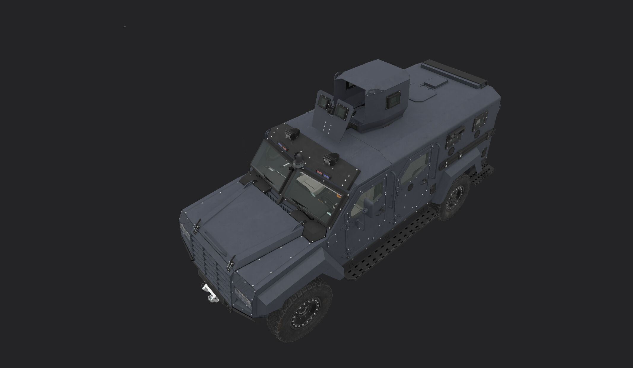 Roshel Senator APC  Low-poly 3D model_13