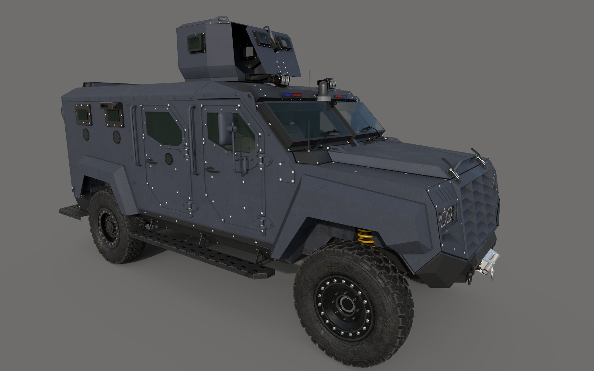 Roshel Senator APC  Low-poly 3D model_8