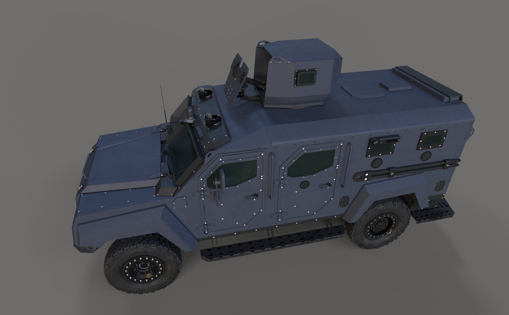 Roshel Senator APC  Low-poly 3D model_4