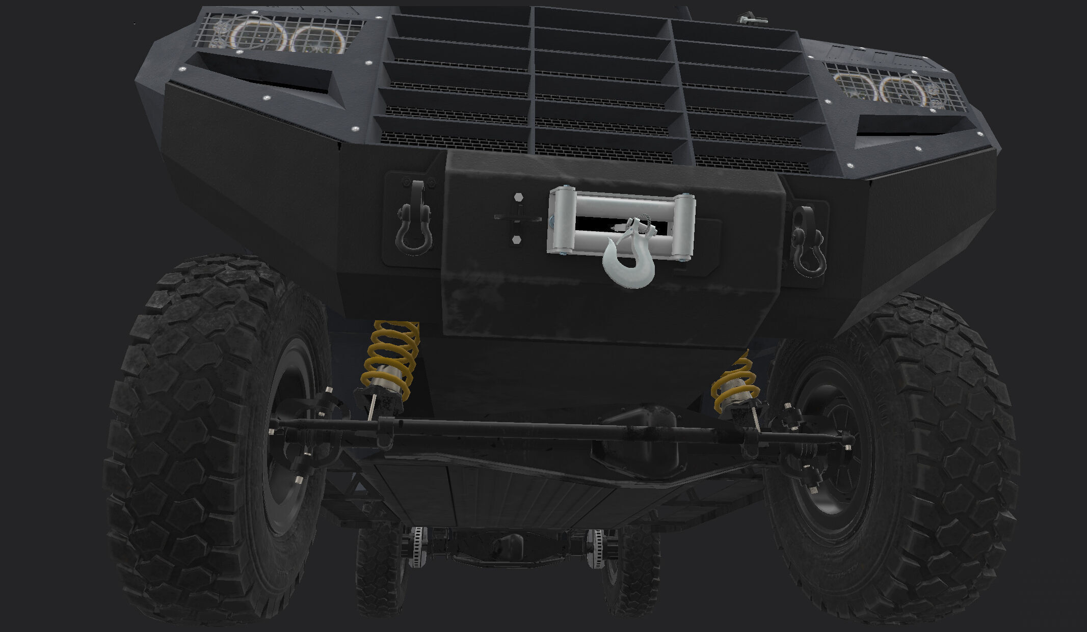 Roshel Senator APC  Low-poly 3D model_14