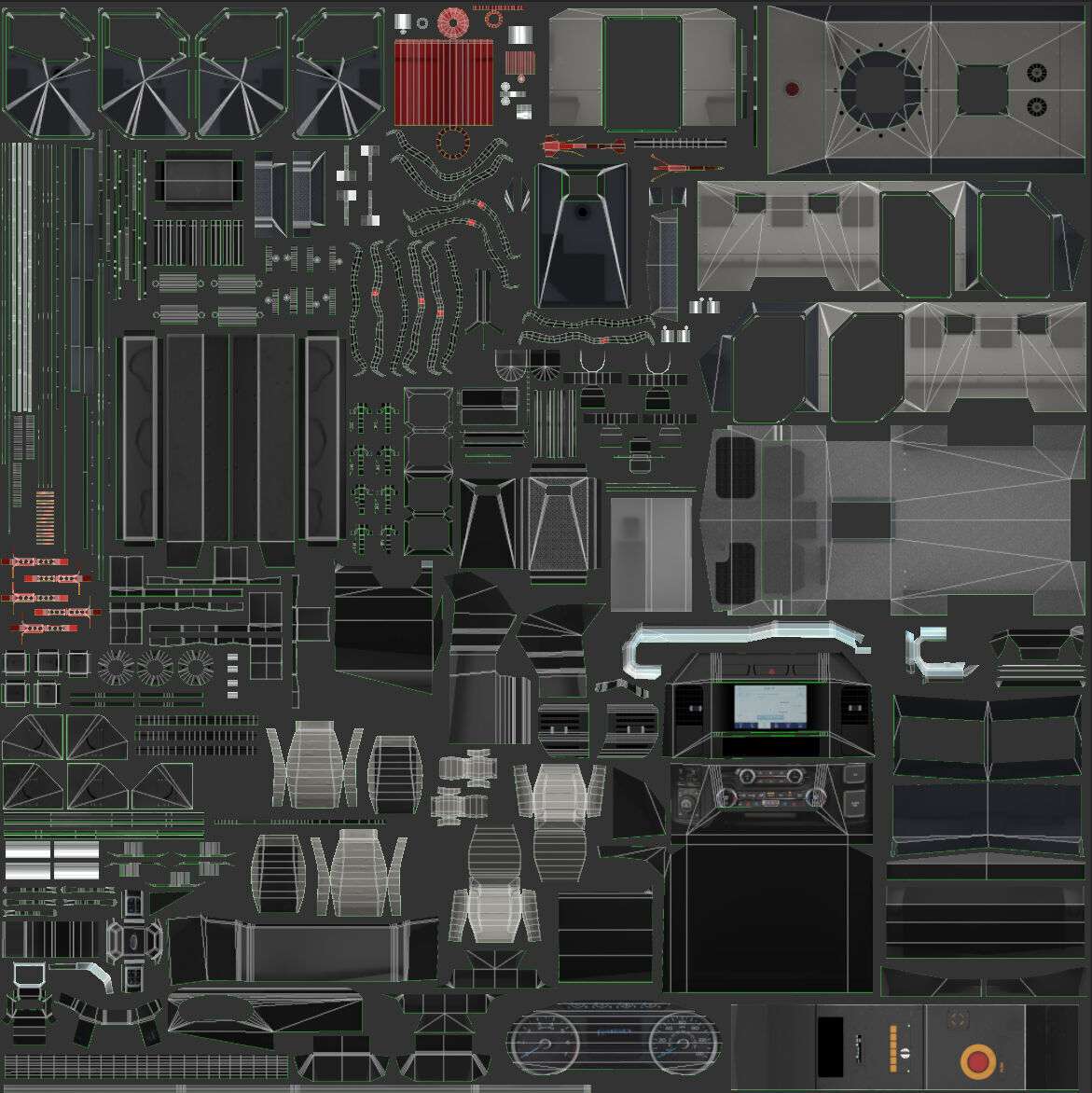 Roshel Senator APC  Low-poly 3D model_23